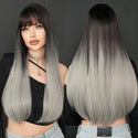 Black and Silver Wig