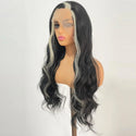 Black and White Lace Front Wig