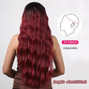 Red Ombre Lace Front Wig