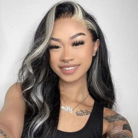 White and Black Wigs