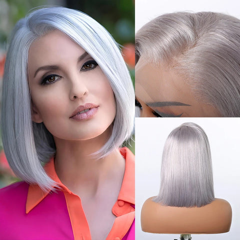 GREY WIG