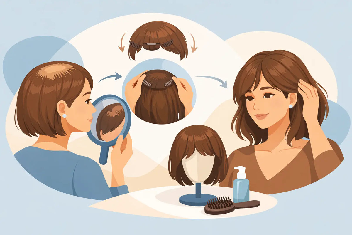 How to Wear a Wig Topper for Thinning Hair