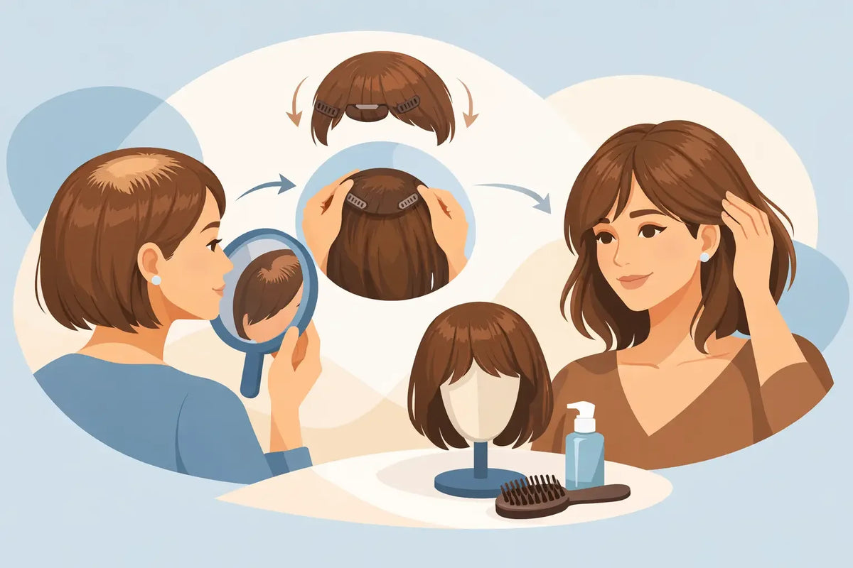 How to Wear a Wig Topper for Thinning Hair