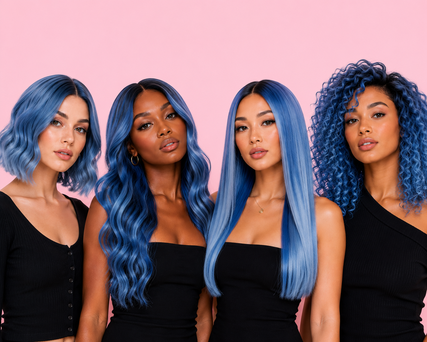 Blue Wigs Stylonic
