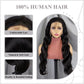 100% Human Hair Curly Black Wig