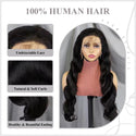 100% Human Hair Curly Black Wig