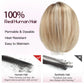 100% Real Human Hair Blonde Hair Topper with Dark Roots
