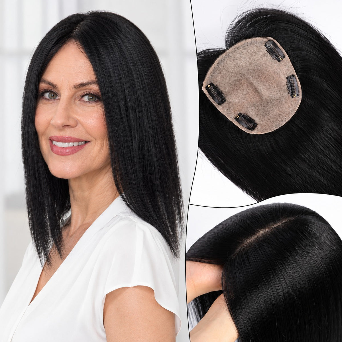 Affordable_Hair_Toppers_UK_Black_No_Bangs