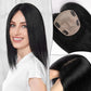 Affordable Hair Toppers UK Black No Bangs