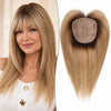 Affordable_Hair_Toppers_UK_Ombre_Light_Brown_With_Bangs_