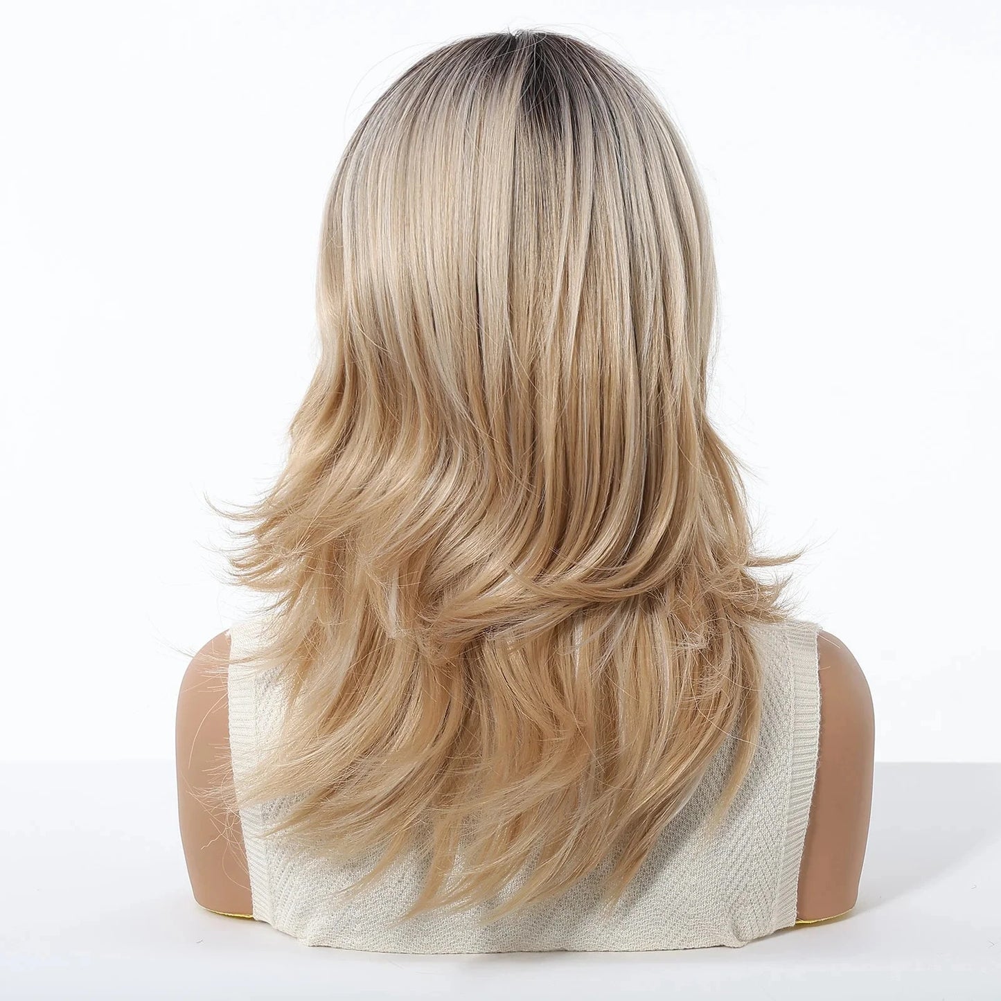 Ash Blond Lace Front Rear View