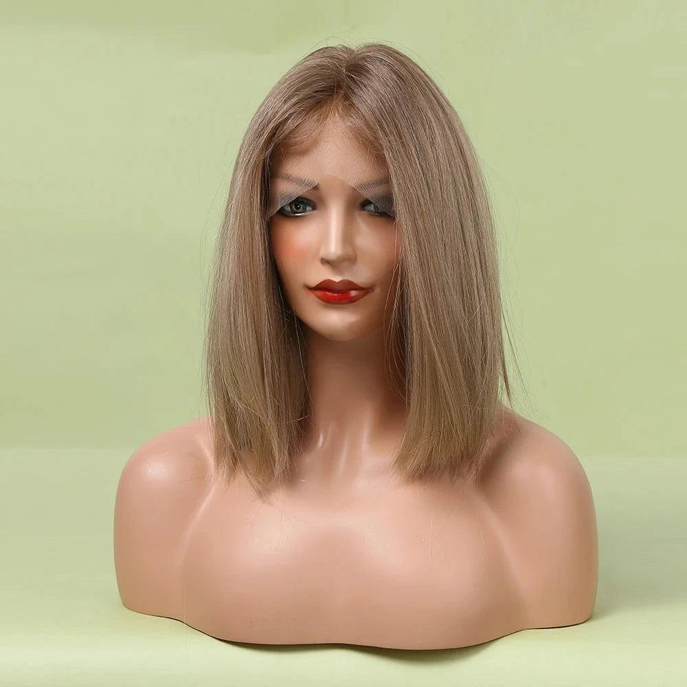 Ash Blonde Blunt Bob