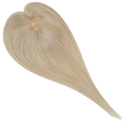 Ash Blonde Human Hair Topper