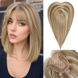 Ash Blonde Mixed Clip in Hair Toppers UK