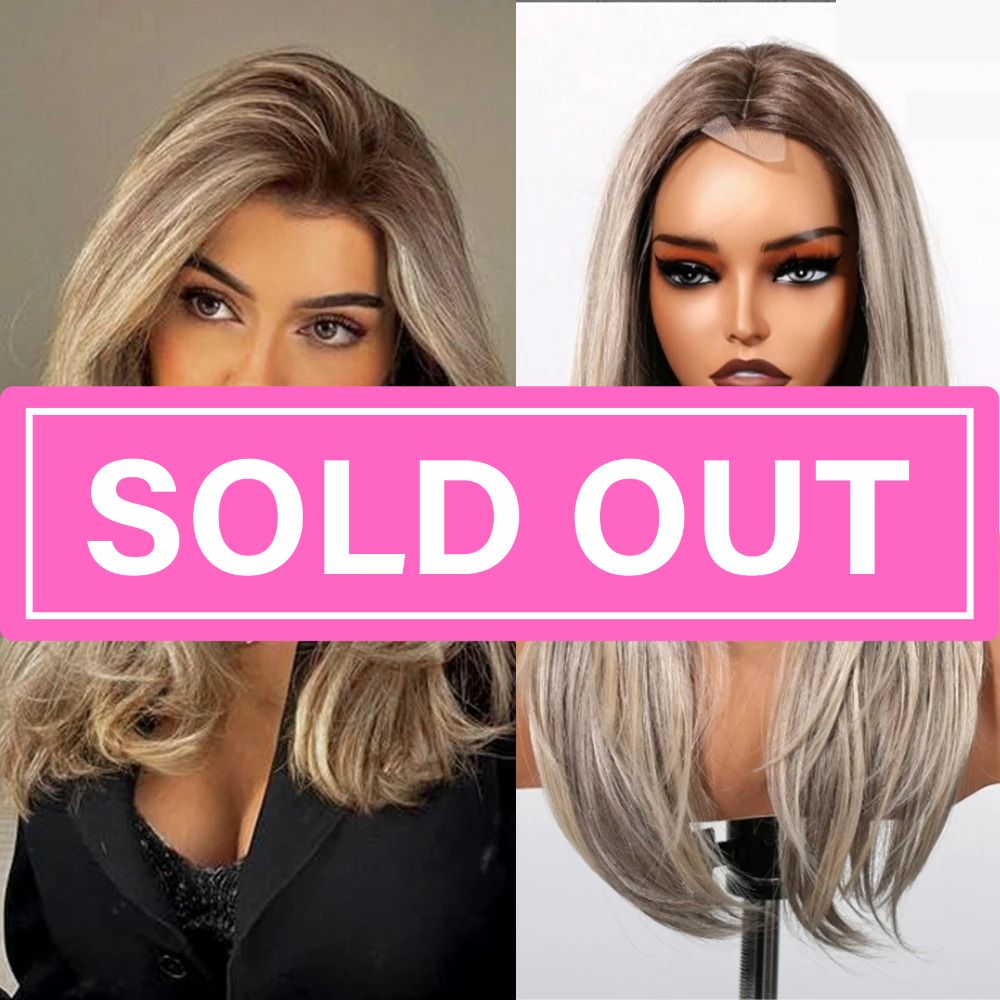 Ash Blonde Synthetic Lace Wig