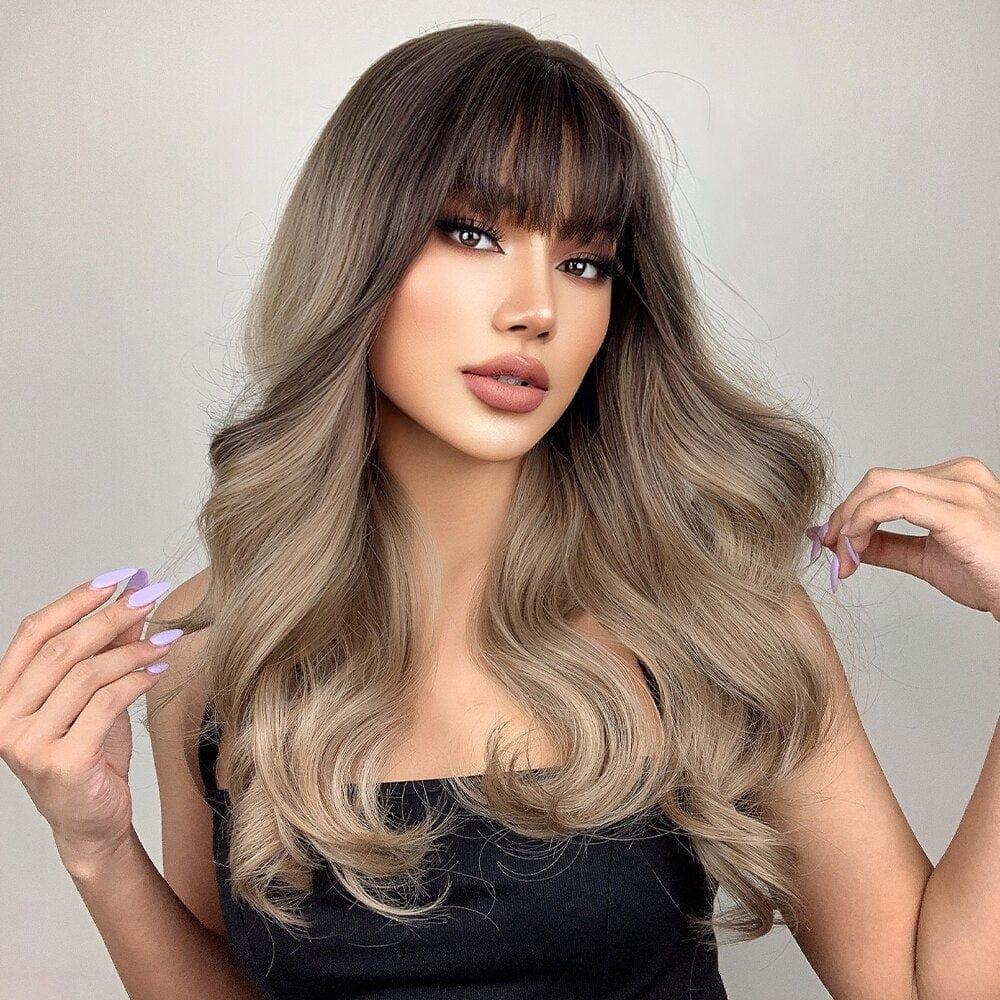 Ash Brown Ombre Wig