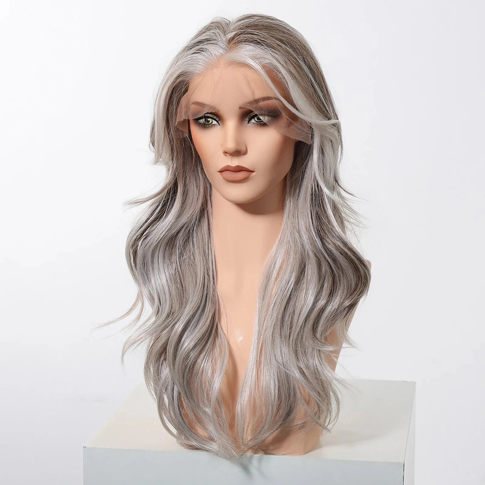 Ash Grey Hair Wig