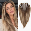 Best Womens Human Hair Toppers Brown Blonde Mix
