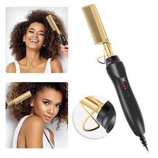 Best hot comb with ceramic tourmaline plates