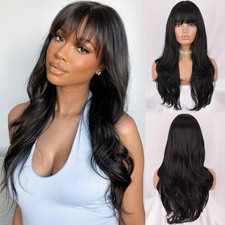 Black Fringe Wig
