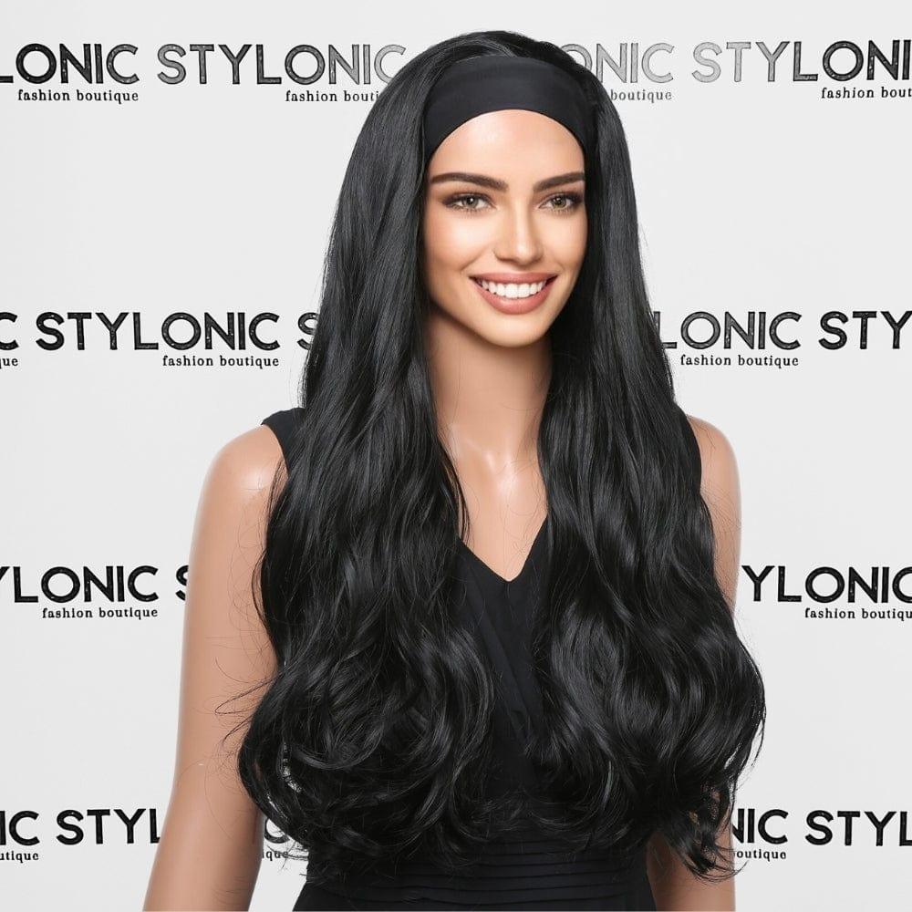 Black Headband Wig