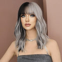 Black Silver Wig