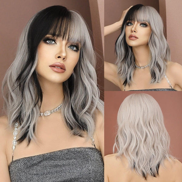 Black and Grey Wig