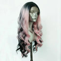 Black and Pink Lace Front Wig