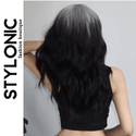 Black and Silver Wavy Wig