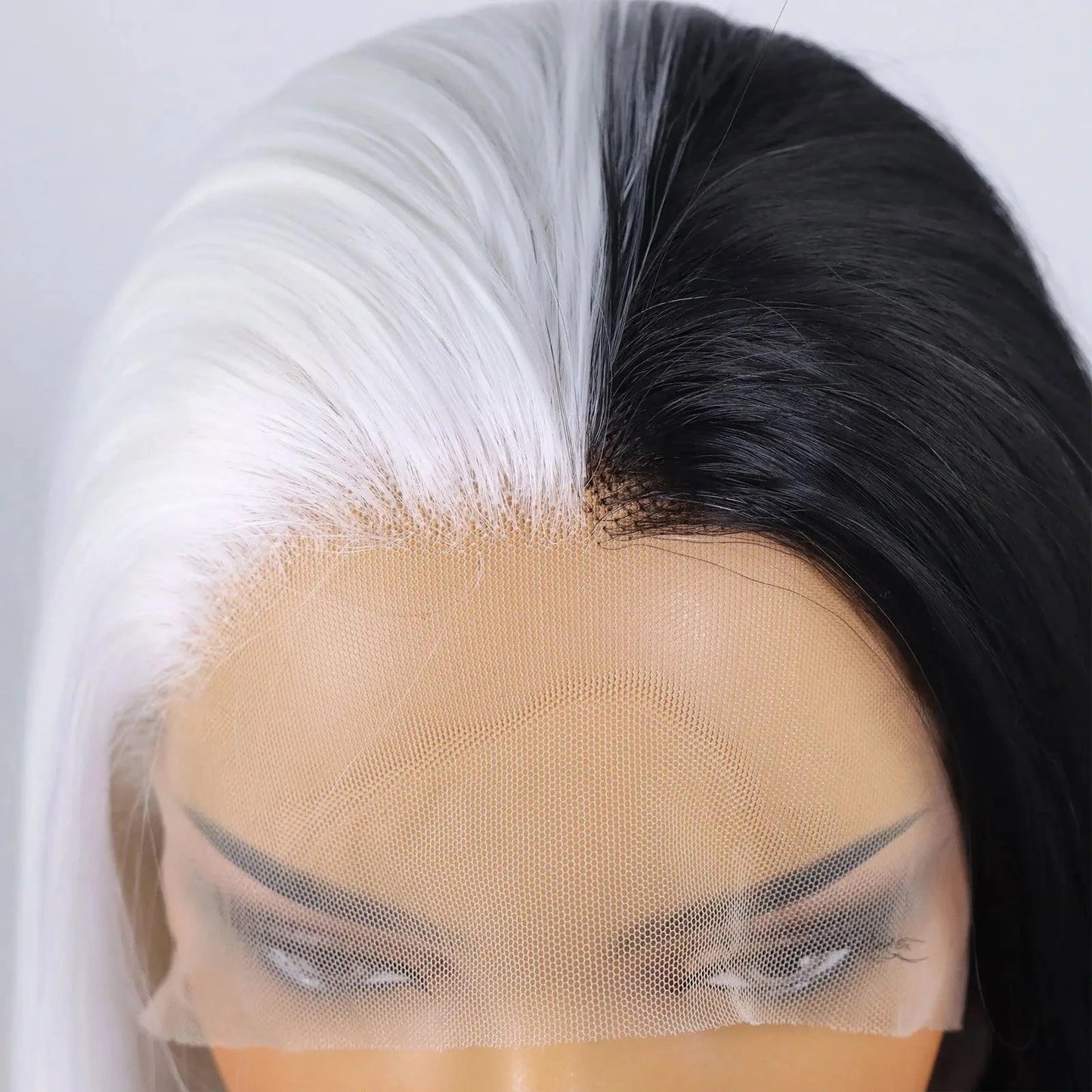 Black and White Lace Front Wig