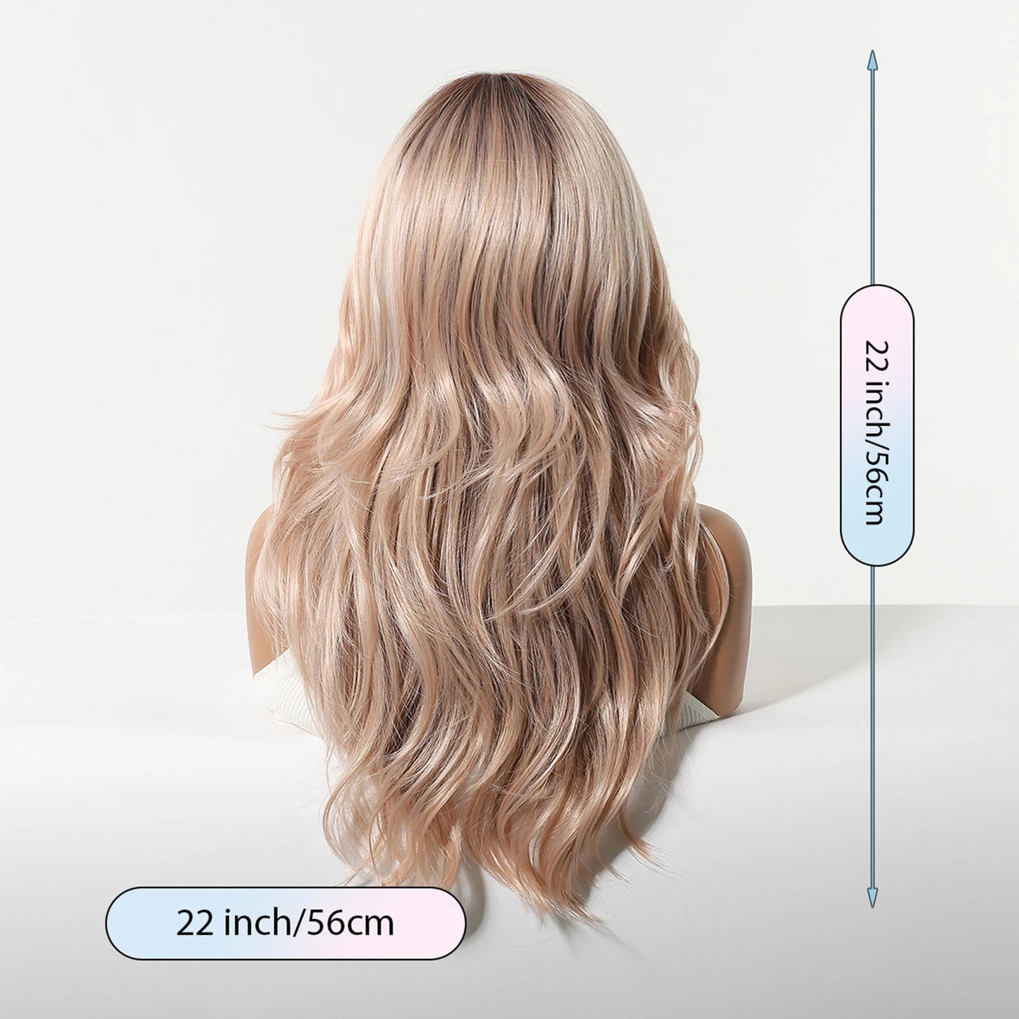 Blonde Fringe Wig Rear View