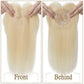 Blonde Hair Topper Human Hair Base Front and Back