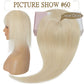 Blonde Hair Topper Human Hair Centre Parting
