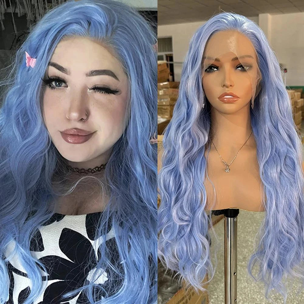 Blue Wig Lace Front