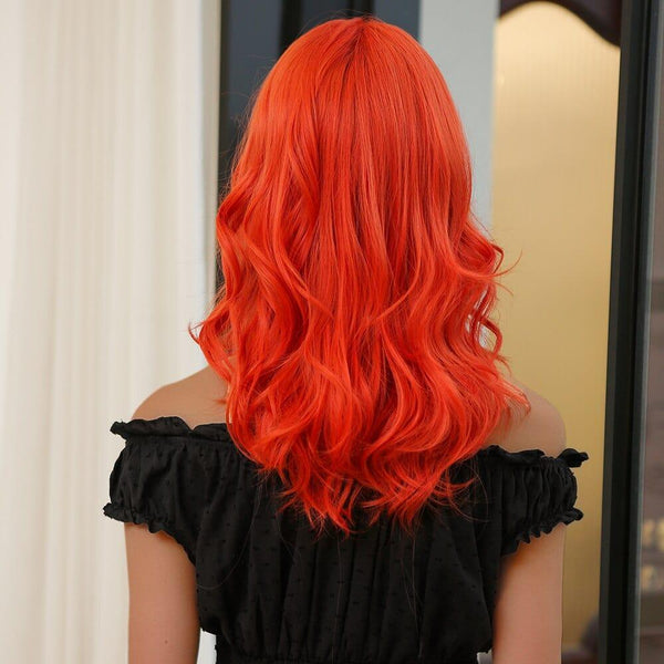 Bright Red Curly Wig