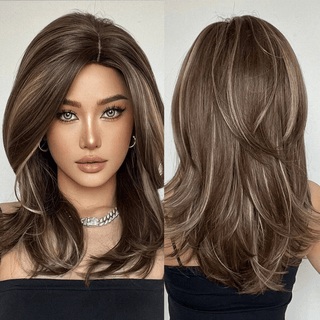 Brown Highlight Wig