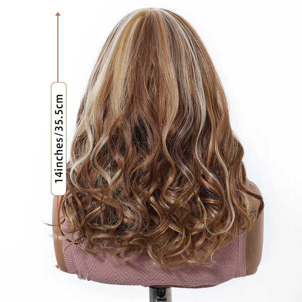 Brown Highlighted Wig