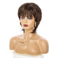Brown Layered Mullet Wig
