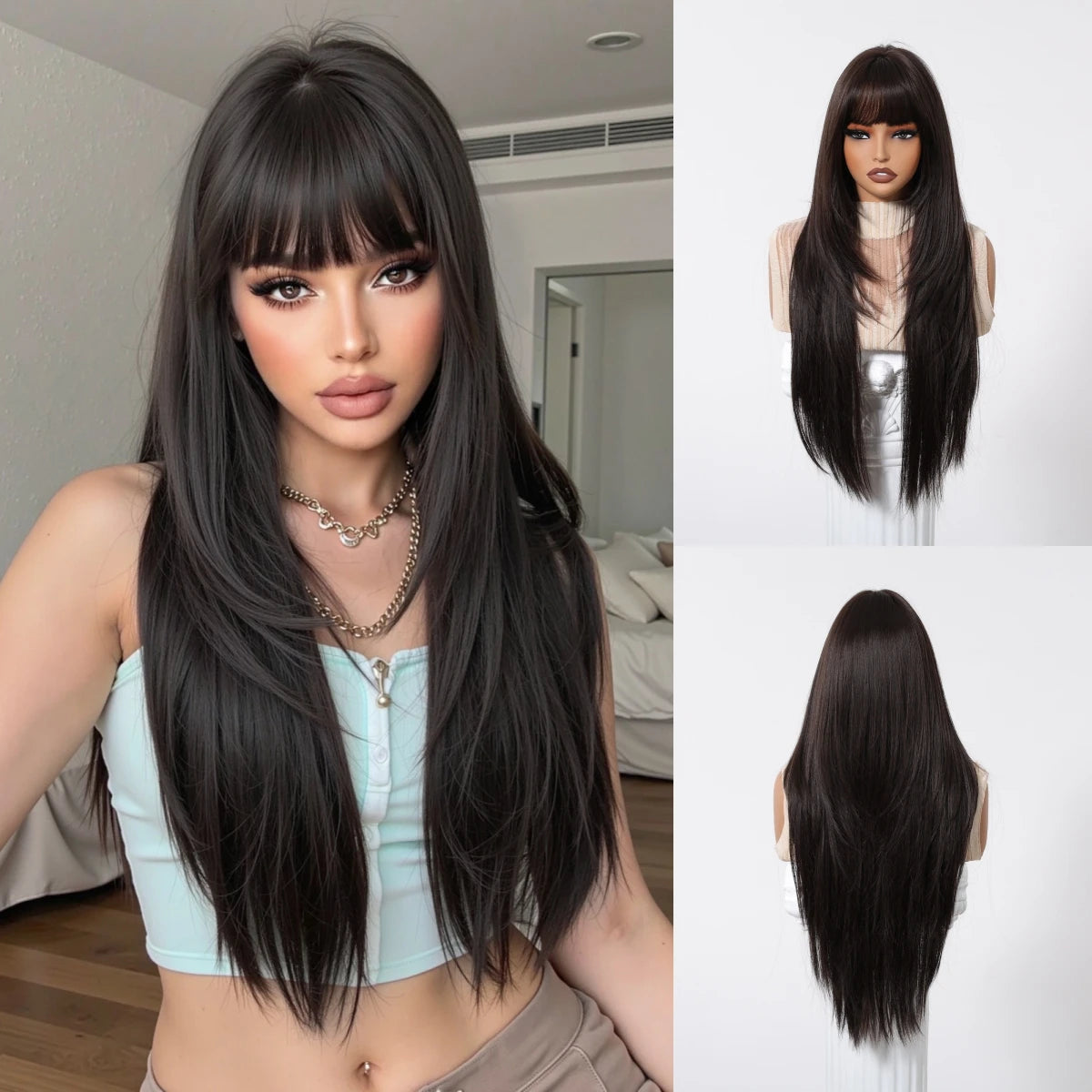 Brown Long Wig