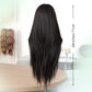 Brown Long Wig Rear View