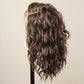 Brown Wavy Highlighted Wig