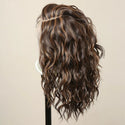 Brown Wavy Highlighted Wig