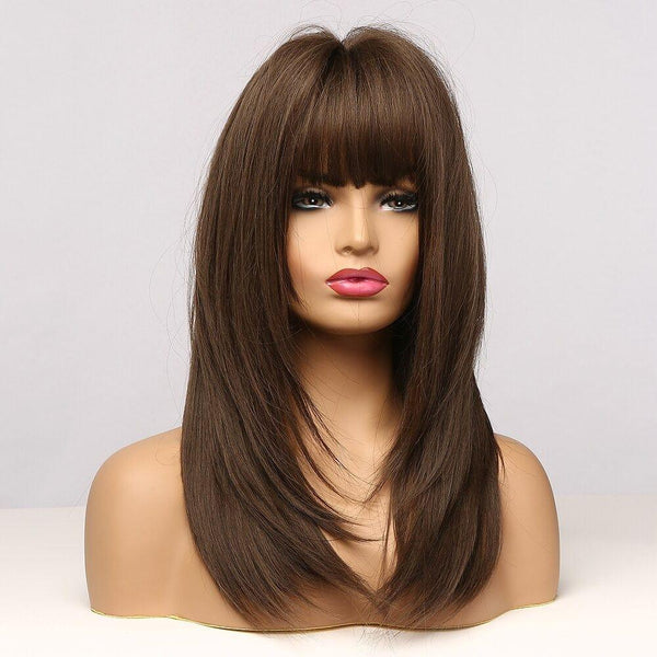 Brunette Fringe Wig