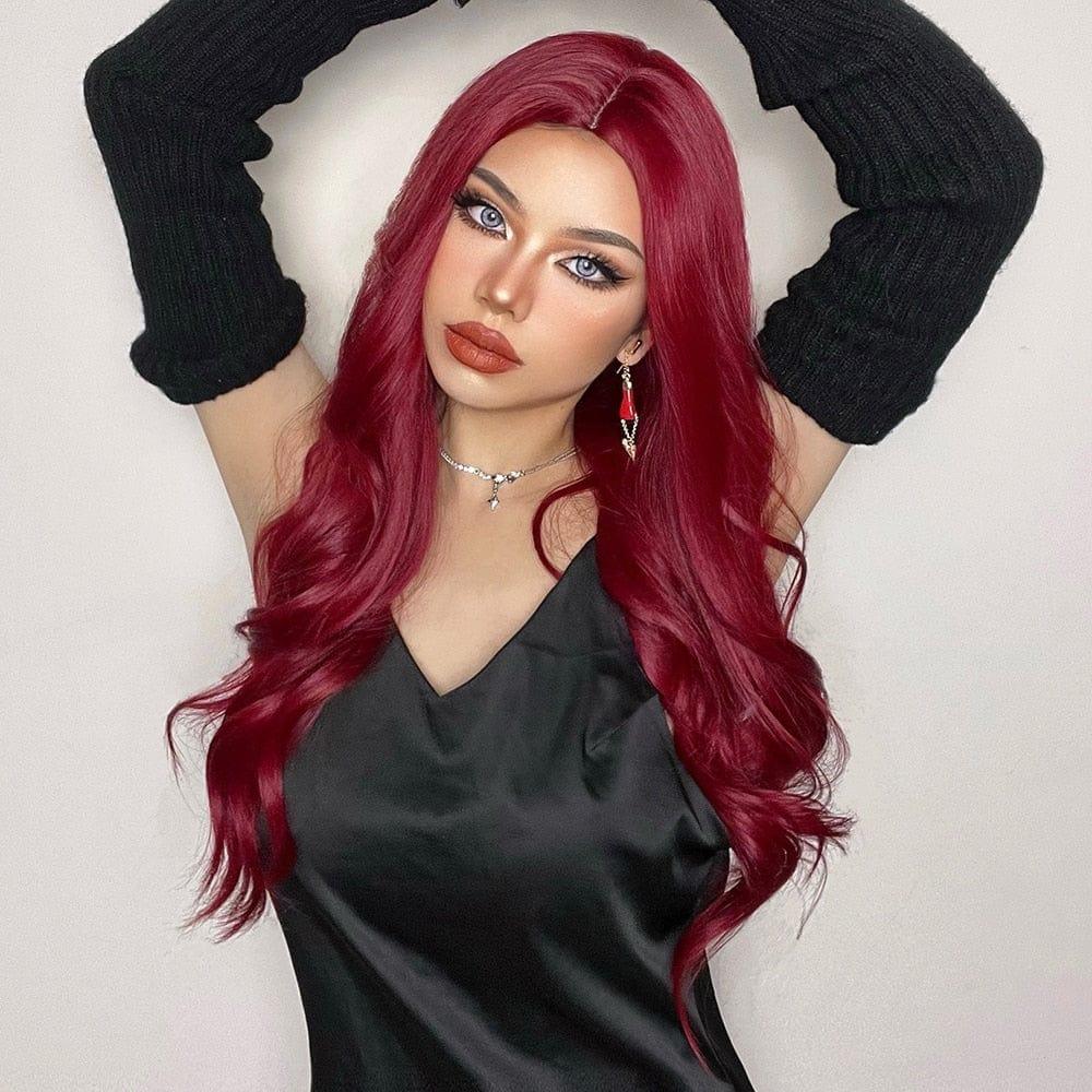 Burgundy Red Wig