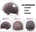 Cap construction diagram with side, front, and back views on a white background.