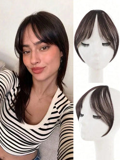 Clip In Bangs Darkest Brown