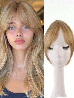 Clip In Bangs Honey Blonde
