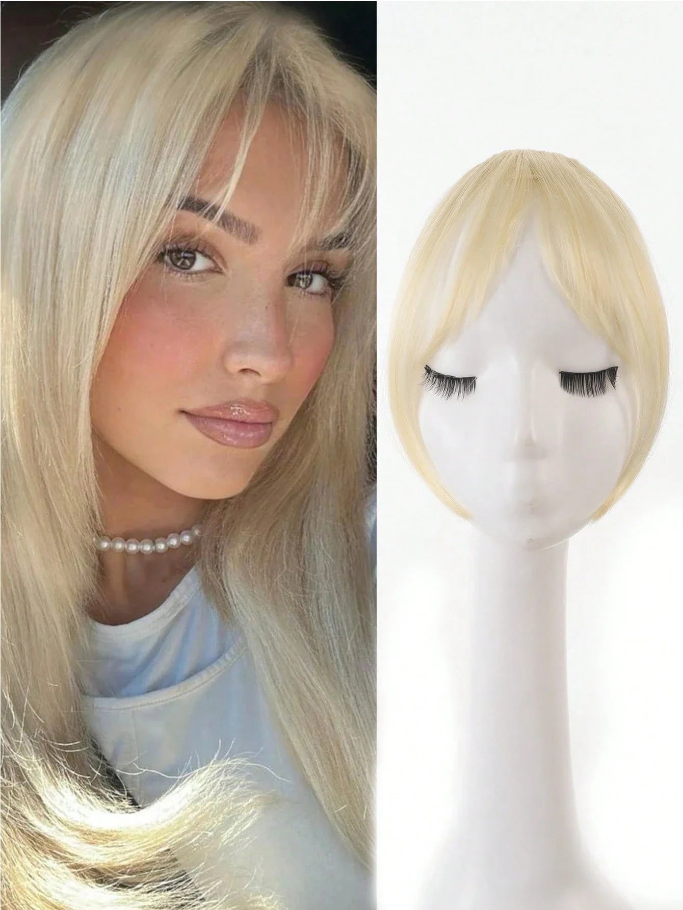 Clip In Bangs Light Blonde