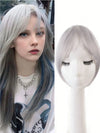 Clip In Bangs Silver