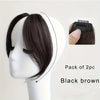 Clip In Curtain Bangs Black Brown